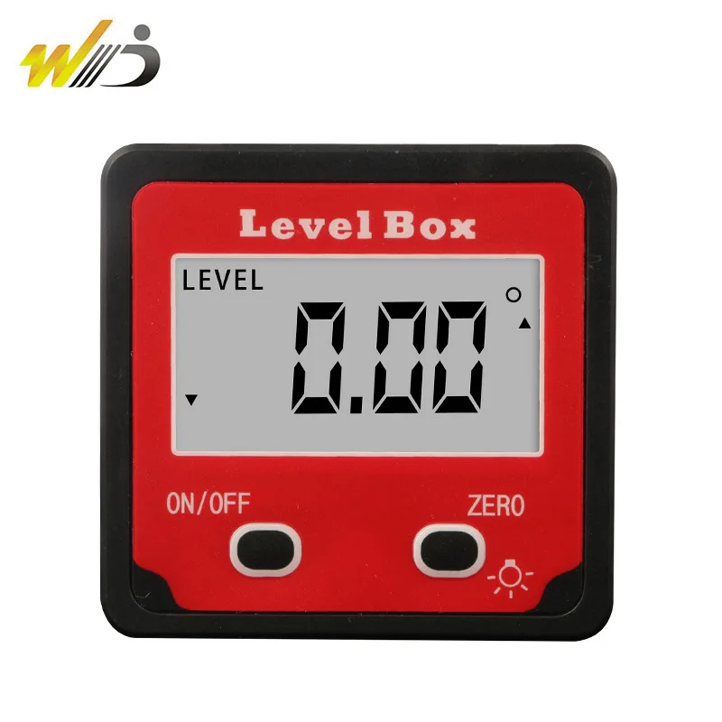 

Wei Degrees Digital Bevel Box Electronic Angle Ruler Magnetic Angle Instrument Diagonal Metric Level High Precision Inclinometer