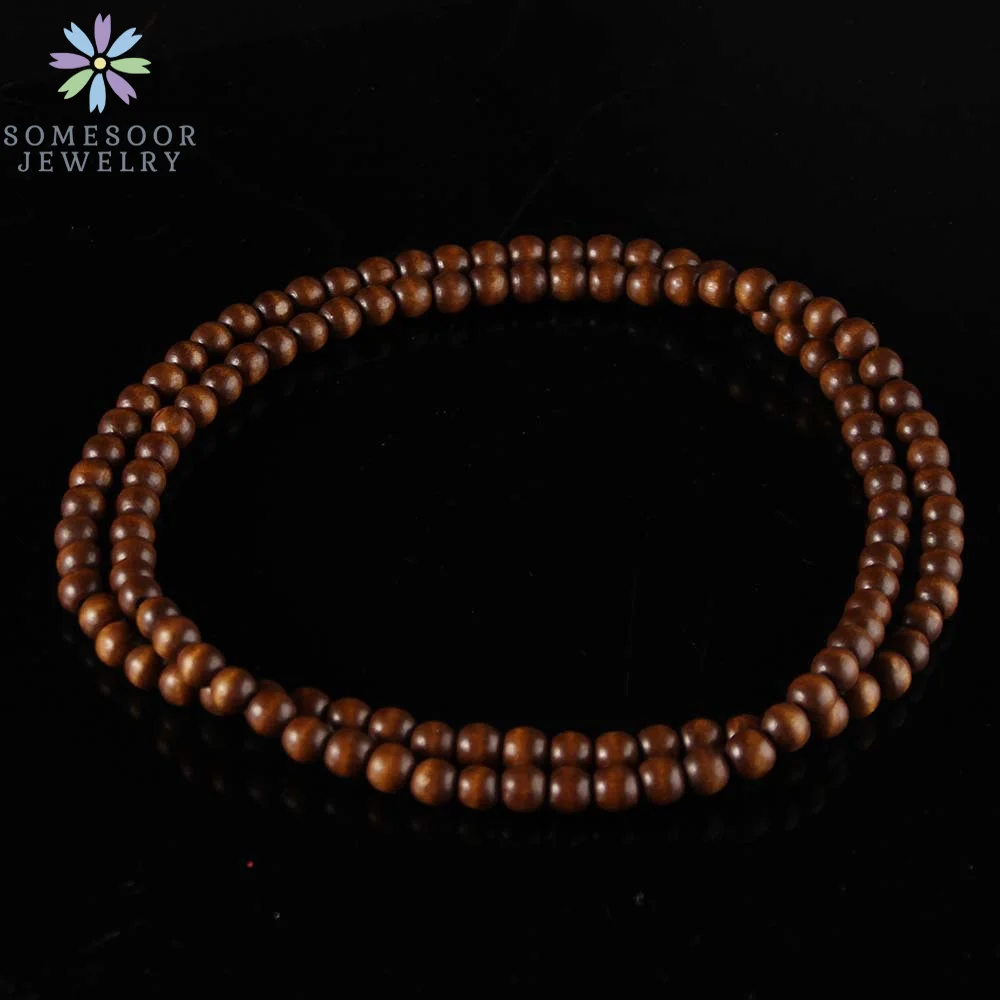 SOMESOOR 8mm Round Beads String Necklace 45cm Length Colorful Chain DIY Handmade Dangle Accessories Jewelry For Man Women Gifts
