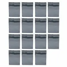 19 шт. 130 мм x 180 мм Серебряный тон плоский Открытый Топ антистатические мешок для электроники