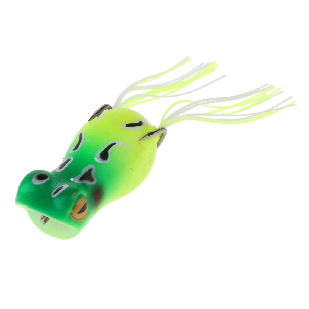 5 cm Topwater Frog Fishing Lure 3D eyes Lifelike Crankbaits double Hook Baits Universal Swimbait Fishing Tackles
