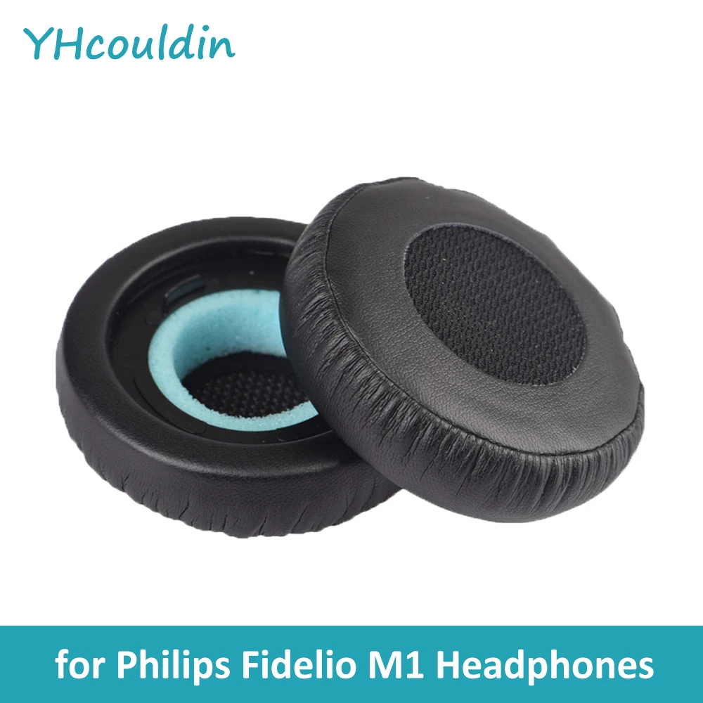 YHcouldin Replacement Ear Pads for Philips Fidelio M1 Bluetooth Headphones Wireless On Ear Headset Ear Cushions with Snap Clip