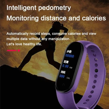

Smart Bracelet Bluetooth Sport Fitness Tracker Health Heart Rate Monitor Waterproof Smart Wristband Watch Pedometer Anti-lost