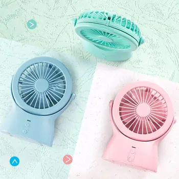 

Night Light USB Charging Handheld Small Fan Indoor Outdoor Mini Led Desk Lamp Fan With Charging Treasure