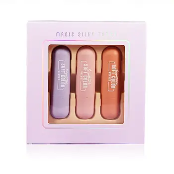 

3pcs/box Capsule Mini Velvet Matte Lipstick Mosturizer Silk Set Romantic Long Stick Cosmetic Beauty Lipstick Lasting Lip F7E2