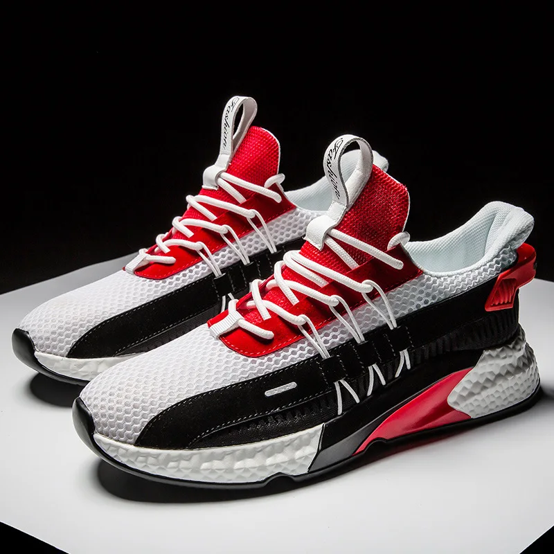 

Spring Comfortable Platform cross-tied Sneakers Men Tenis Masculino 2019 Casual Men Mesh Chunky Sneakers Designer 700 Footwear