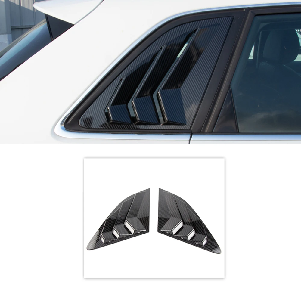 Audi A3 8V Sportback 2014-2019  ׼ Black Rear Window Louver Shutter Cover Trim 2pcs