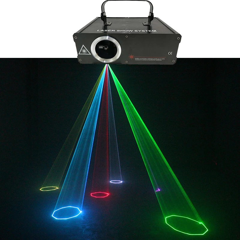 High Bright Line Scanner Laser 500mw RGB Animal Flower Cartoon Dance Scanner Light Home Party DJ Stage Lighting KTV Show Laser