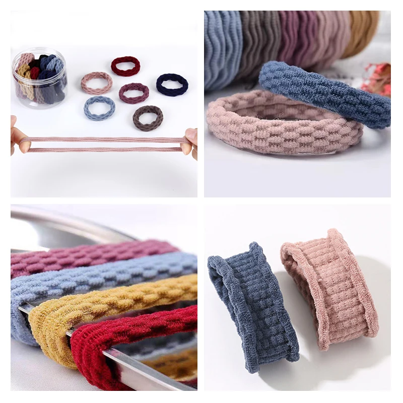10pcs/lot New High Elastic Hairbands Women Girl Simple Basic Rubber Bands Ponytail Holders Scrunchies Fashion Hair Accessories - Image 3