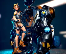 

100mm Resin Model Kits Gril MechWarrior Figure Unpainted No Color RW-524