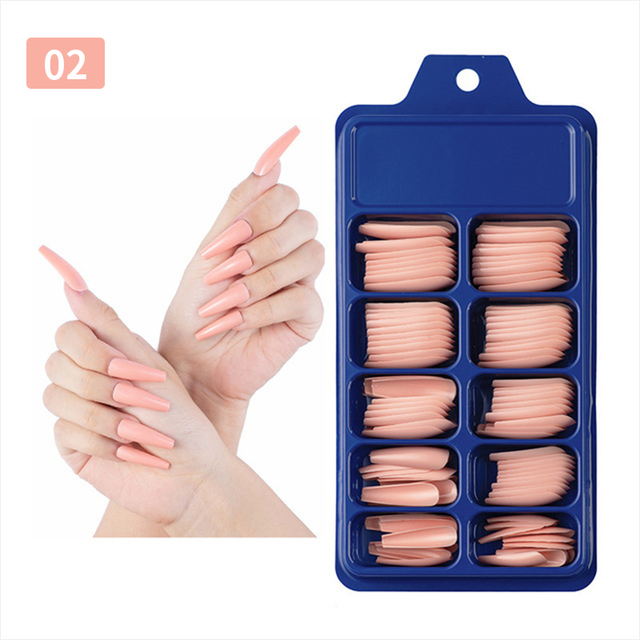Box Quick Building Nail Mold Tips Nail Dual Forms Finger Extension Nail Art UV Extend Gel Nail Extension Tool