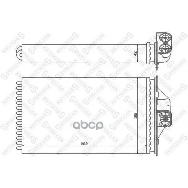10-35089-Sx_радиатор Печки! Chrysler Voyager, Dodge Caravan All 95 Stellox 1035089sx Stellox арт. 1035089SX
