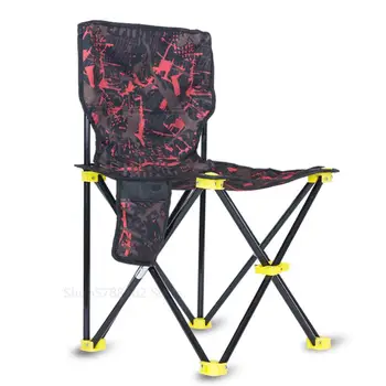 

Outdoor camouflage chair folding portable camping chair portable hiking Oxford bench stool fishing seat Backrest multifunction