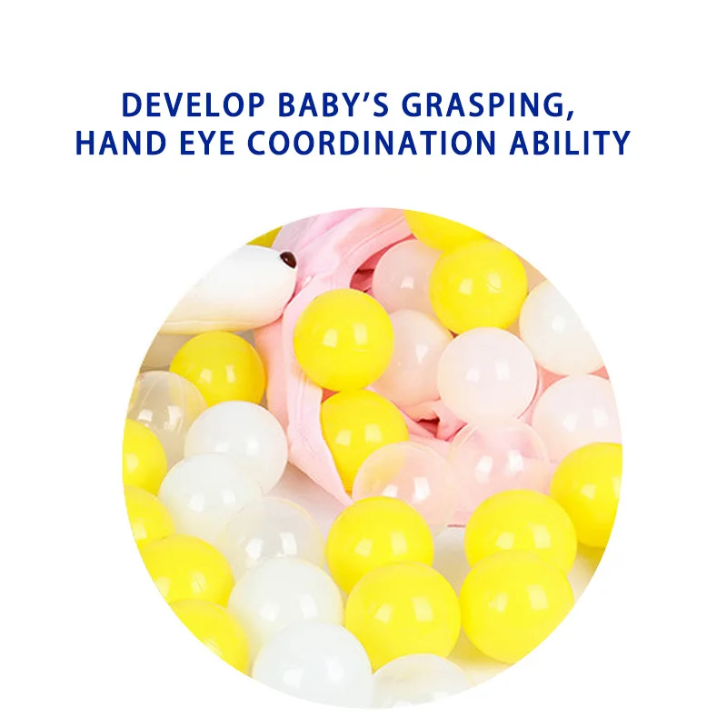 50 Pcs Soft Plastic Ocean Balls for Dry Pool Eco-Friendly Ball Pit Colorful Kids Christmas Balls Toys for Children Dia 7CM