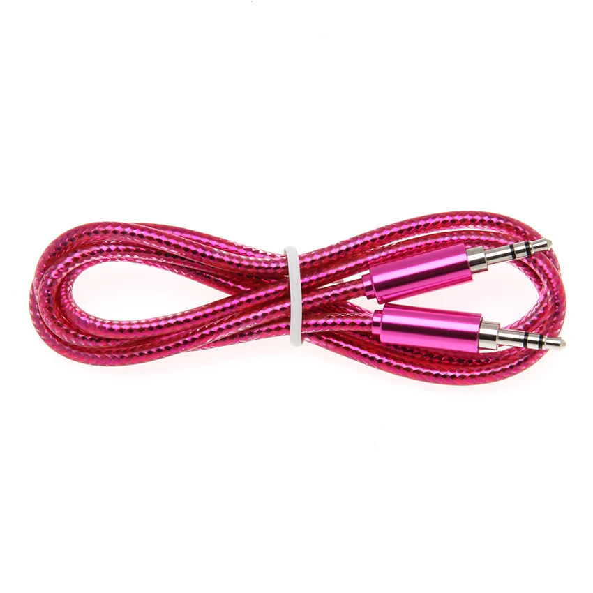 1m Aux Audio Cable 3 5mm Jack Male to Male Stereo AUX Cables Cord for Headphone Car Speaker Computer