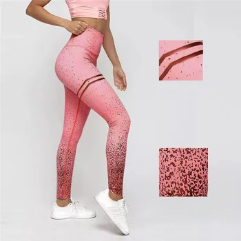 

Leggings Women High Waist Solid Workout Pants Mesh Leather Workout Fitness Leggings Sweatpants Trousers Clothes#30