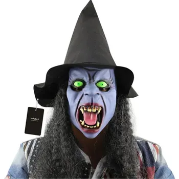 

Horror Haunted Latex Halloween Witch Mask Party Cosplay Props Supplies