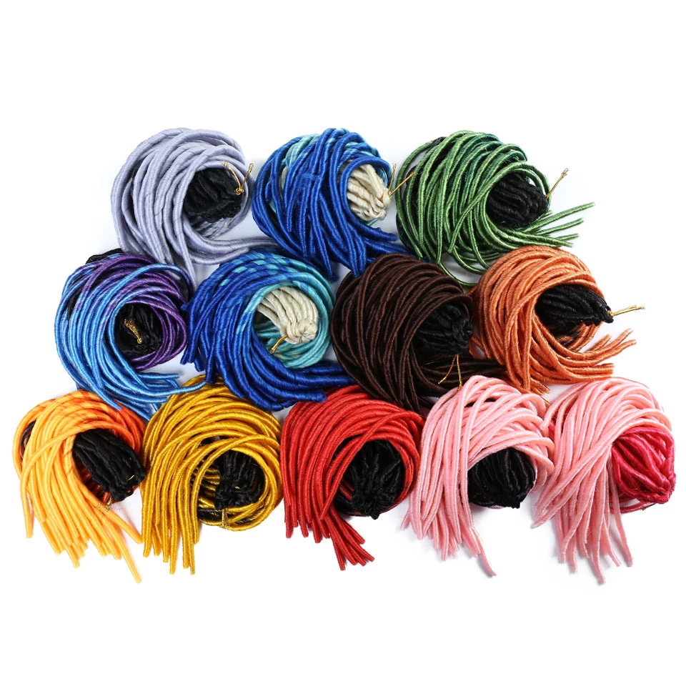MUMUPI Faux Locs Ombre Senegalese Twitch вязаные косы для волос 22 дюйма 20 прядей/упаковка