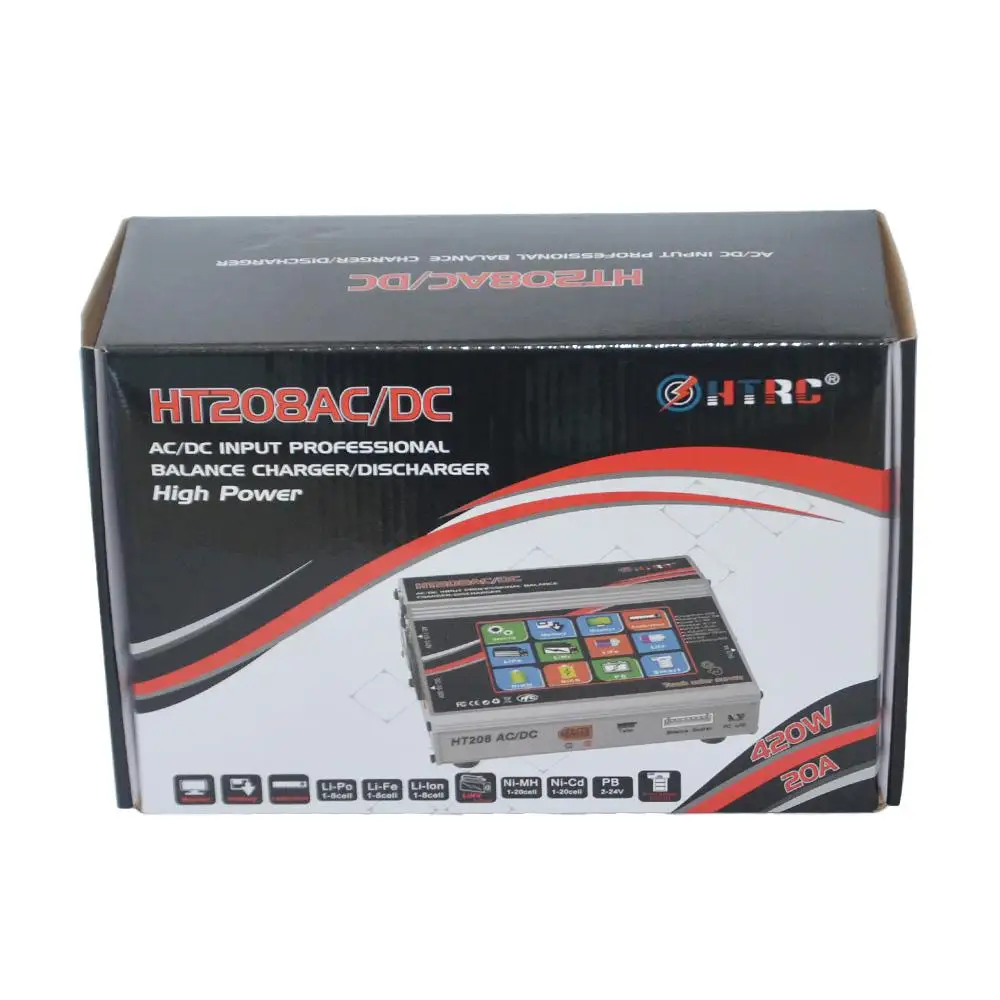 LeadingStar HTRC HT208 AC/DC 420 Вт 20A 4 3 дюймов цветной ЖК дисплей с сенсорным экраном зарядное