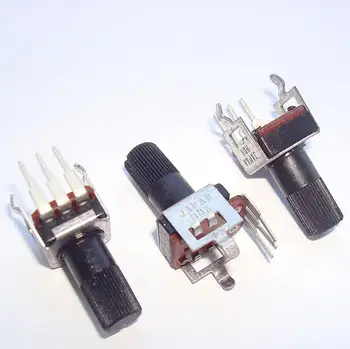 

5pcs/lot HDK potentiometer RK09 5-foot curved foot single B100K with midpoint 10MM plum shaft