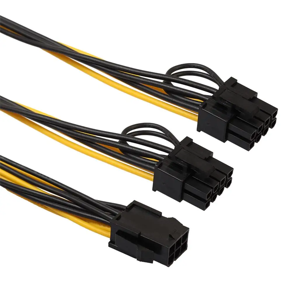 6Pin к двойному 8Pin (6 + 2pin) cpu PCI E PCIe Express Видеокарта кабель питания Y сплиттер Шнур 18AWG