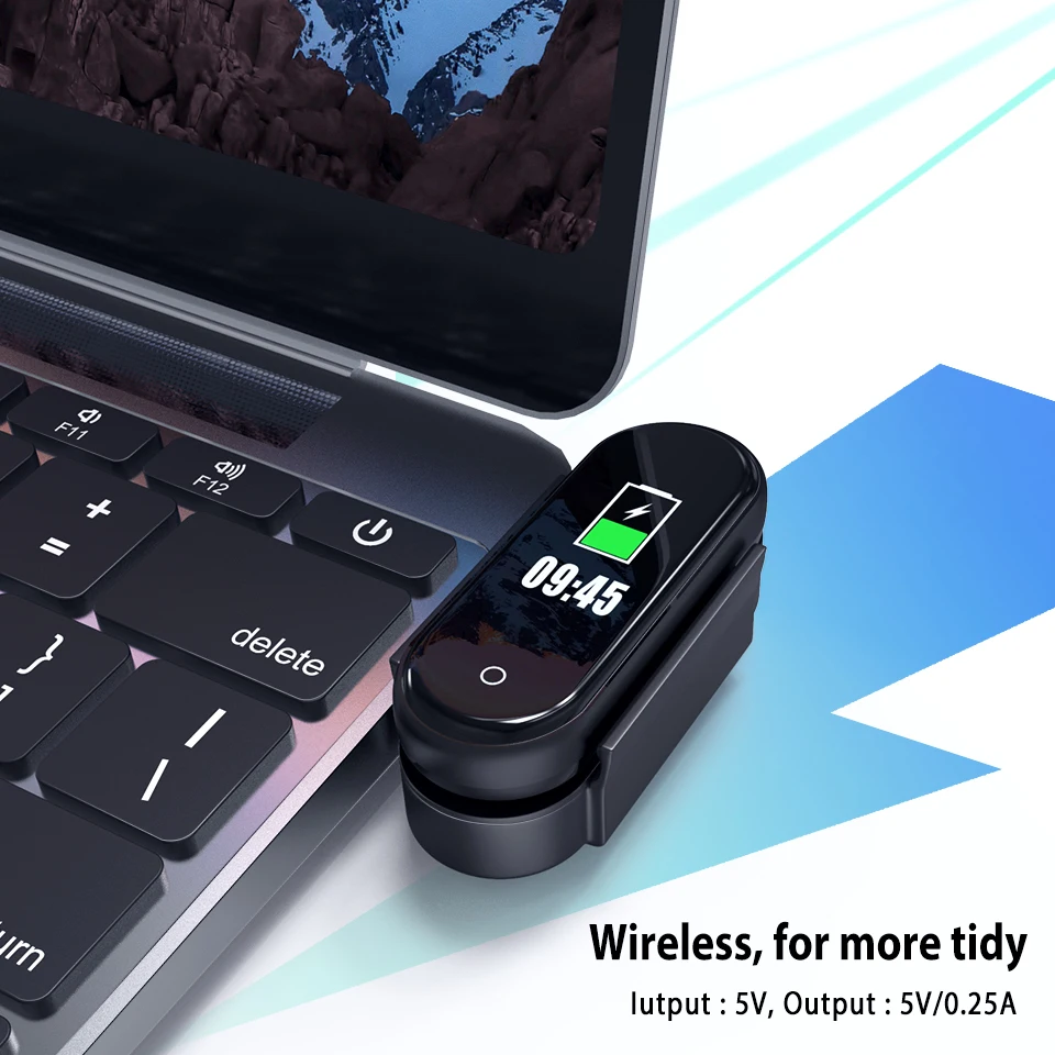 Зарядное устройство с USB кабелем для Xiaomi Mi Band 4 Series адаптер быстрой зарядки