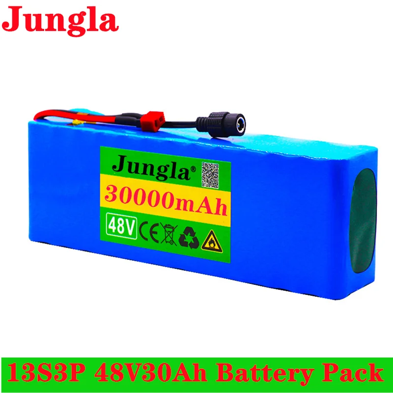 48v lithium battery 48v 30Ah 1000w 13S3P Lithium ion Battery Pack For 54.6v E-bike Electric bicycle Scooter with BMS+charger