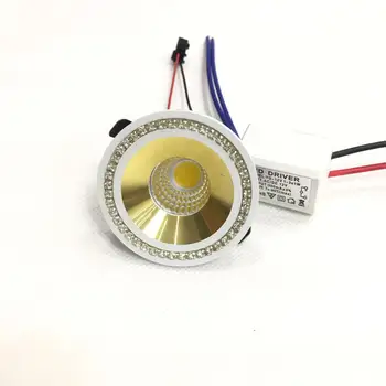 

5Stück 3 W LED Mini Einbauleuchte Rund verstellbarer Spot Deckenlampe 95-265 V LED-Schrankleuchte