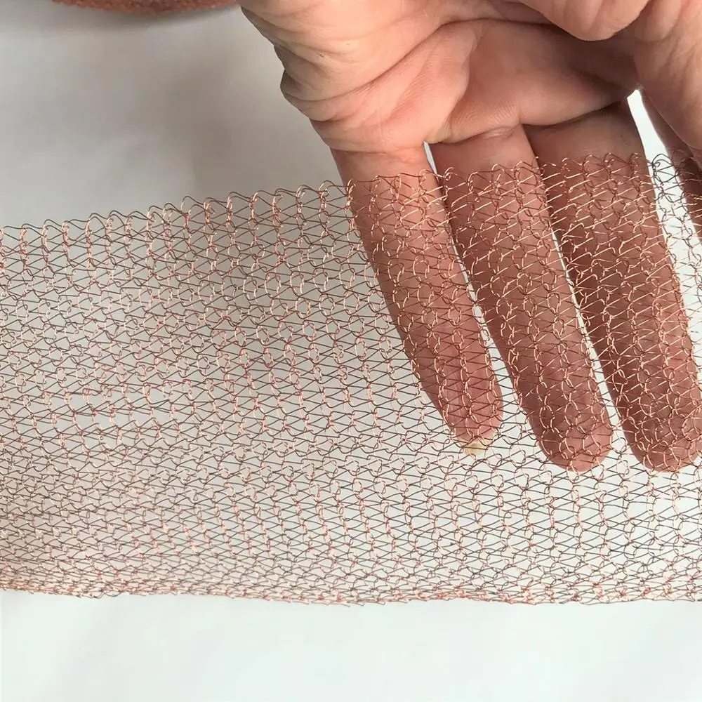 Copper Mesh Filter 12.7cm*3m Woven Copper Mesh Wire Filter Screen for Brewing Distillation Snake Snail Rat Mouse Pest Control