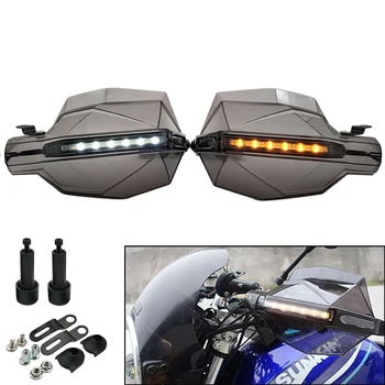 

Motorcycle Hand Guard Handle Protector HandGuard with LED Signal Light For Yamaha TDM 900 MT 01 125 03 25 YBR 125 YZF R15 XT660