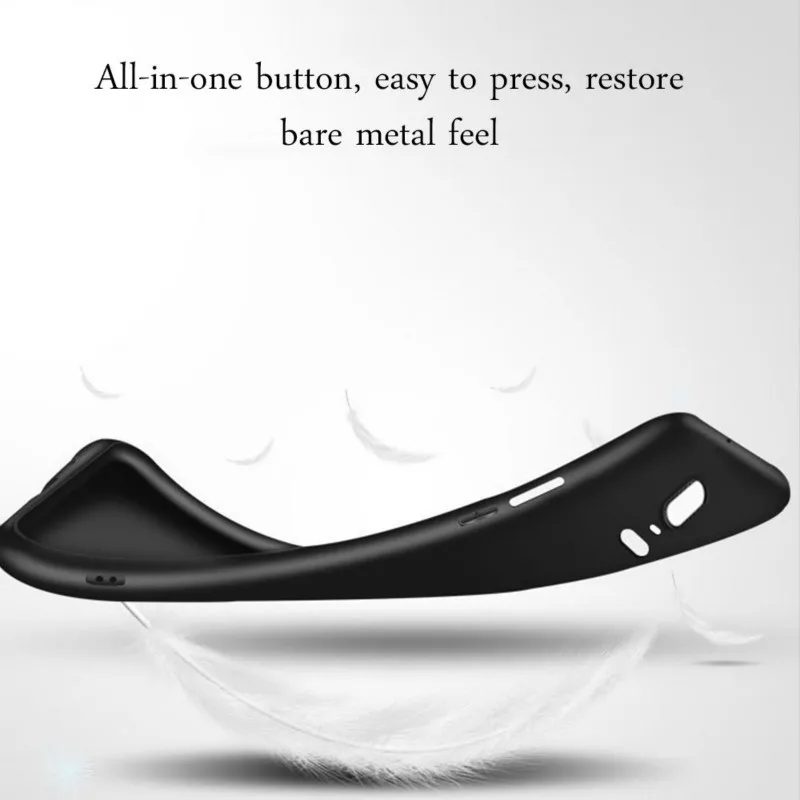 

Matte Frosted TPU Black Cover Case For Oneplus 6 6T 5T 5 T For Nokia 2.1 3.1 5.1 X5 X6 7.1 plus Soft Protective Shell Phone Bag