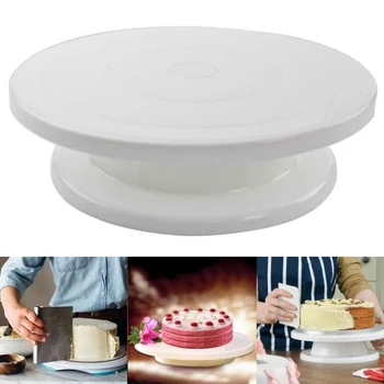 

1 X 28cm Cake Decorating Rotating Turntable Kitchen Display Platform Stand DIY Mold Tools Home & Kitchen