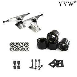 Aludur 6.25 Inch Land Surfing Skateboard Bracket Pu Skateboard Wheels Set Accessories For Skating Outdoor Sports Longboard Truck