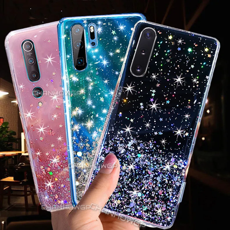 Glitter Bling Soft Case For Xiaomi Redmi Note 9 Pro 9S 8T 8 7 6 5 4 K20 K30 Cover 9A 9C 8A 7A 6A 4X S2 Go 5A | Мобильные телефоны и