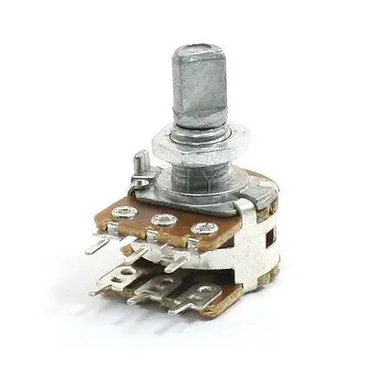 

WH148 Type B Adjustable Shaft Dual Linear Pot Potentiometer 50K ohm
