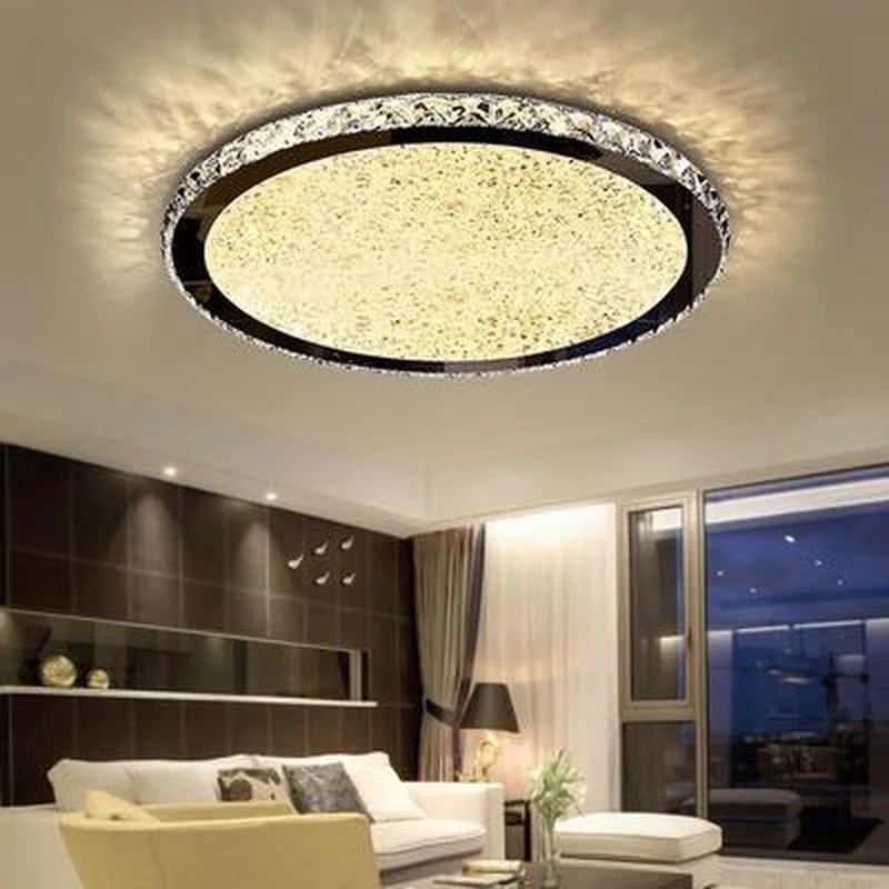 

Modern crystal chandeliers Lights Home Lighting ledlamp Living room Bedroom plafonnier Round led chandelier lampadari fixtures