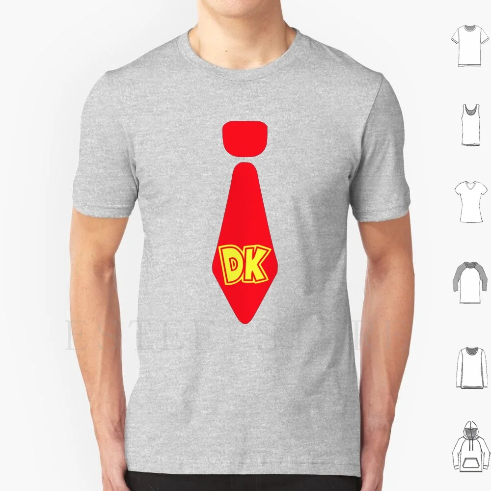 Dk Tie T Shirt Fai Da Te Big Size 100% Cotone Donkey Kong Country Returns 64 Switch Super Diddy Kong Kong Arcade Retro Adventure