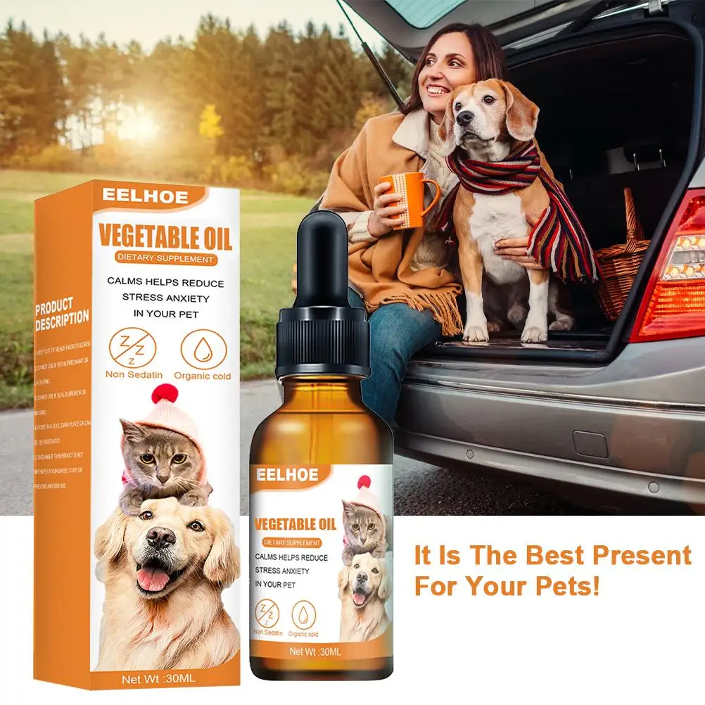 Dog Calming Essential Oil Pet Anxiety Relief Treatment Cat Care Supplies | Дом и сад