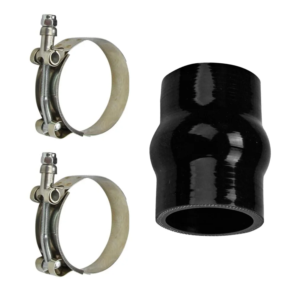 

2.5Inch Hump Straight Silicone Hose Connector Coupler Tube With Clips Durable