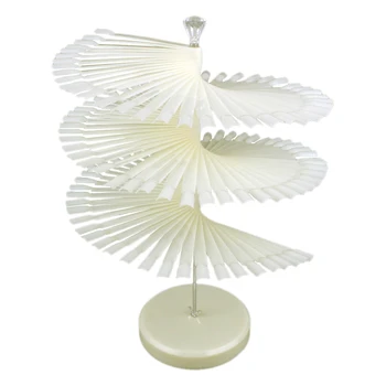 

120 Stick Tips Nail Art Display Stand Rack Practice Training False Nails UV Gel Polish Showing Shelf - Natural Color