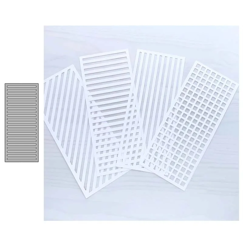 

JC Metal Cutting Dies for Scrapbooking Rectangle Ladder Frame Stencil Craft Paper Knife Mould Blade Punch Card Make 2020 Design