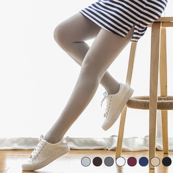 

New Solid Flexible Stockings 80D Autumn And Winter Pantyhose For Women Comfortable Femme Leggings Tights Stripe Velvet Hosiery