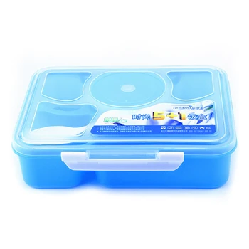 

Portable Ultra-high Density 5 Grid Microwave Bento Lunch Picnic Food Fruit Container Storage Box Household Kitchen Accessories