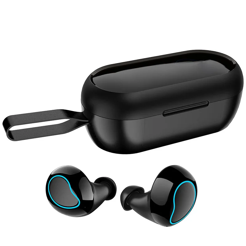 Bluetooth 5,0 беспроводные наушники HD Аудио гарнитура 5,0 в ухо стерео HD звук громкой связи вызов IPX5 400 мАч батарея коробка зарядка