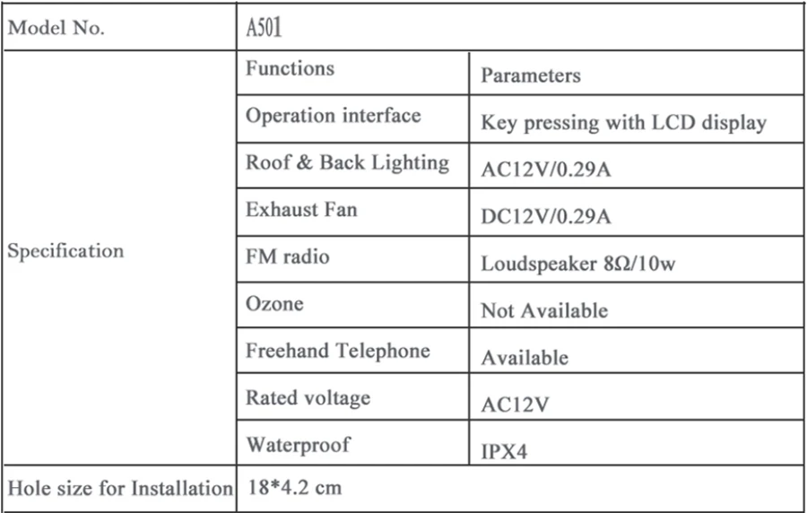 1 set CE AC 12V FM Radio Shower Controller Set LCD Display Screen Accessories Vent Fan/Light/Speaker/Transformer Shower Cabinet