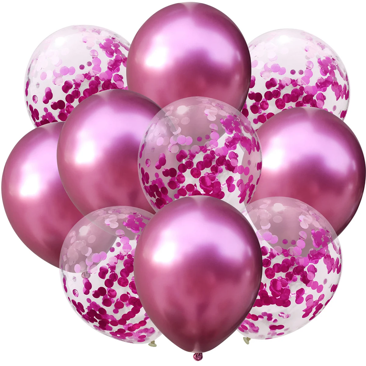 10 шт. 12 дюймов металлические цвета латексные воздушные шары конфетти надувные воздушные шары шар для дня рождения Свадебные Воздушные шары - Цвет: 7