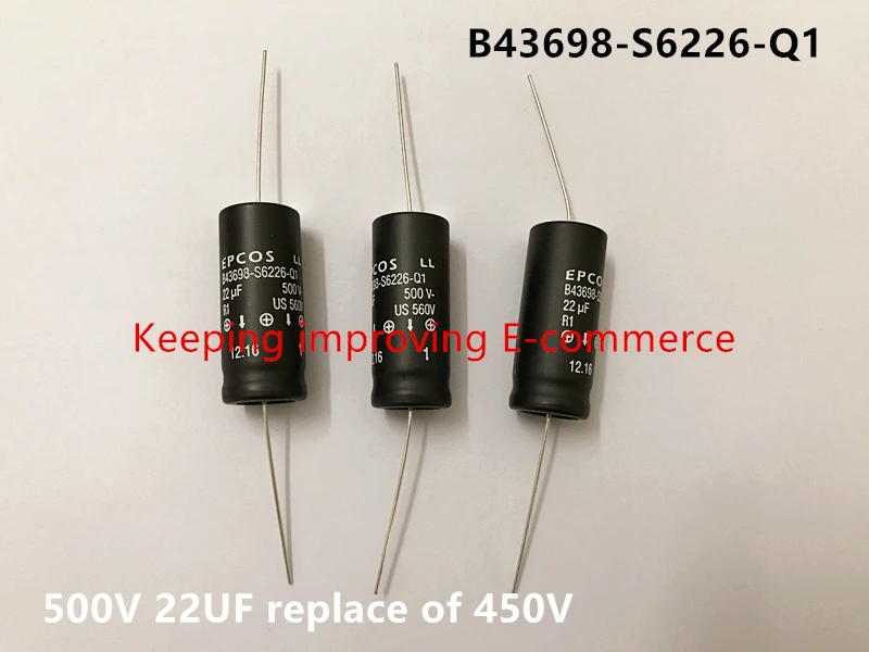 Оригинальный новый 100% B43698-S6226-Q1 450V 500V 22UF осевой высоковольтный фильтр конденсатор