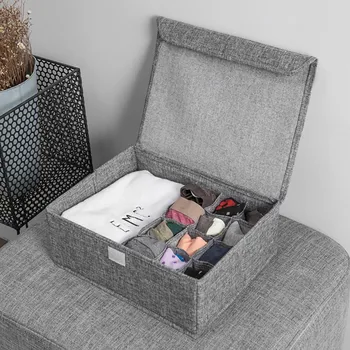 

Household Closet Cloth Underwear Storage Box Foldable Household Underwear Storage Box Safety And Environmental Protection