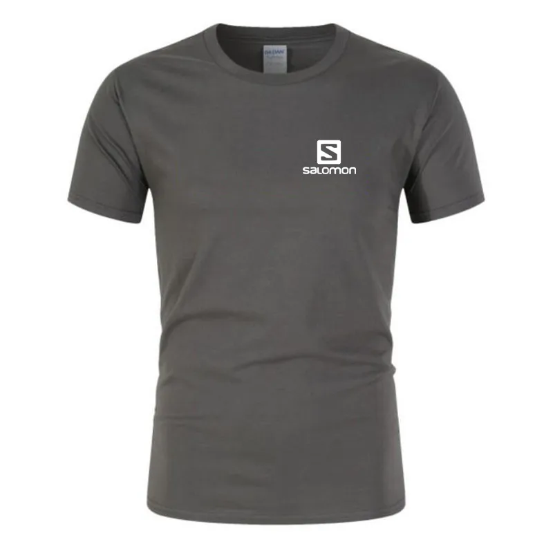 Camiseta de impressão s nova marca 100% algodão dos homens cor pura manga curta dos homens t S-XXL