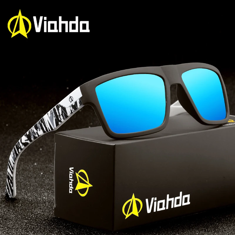 Viahda 2020 новые брендовые квадратные крутые поляризованные солнцезащитные очки для