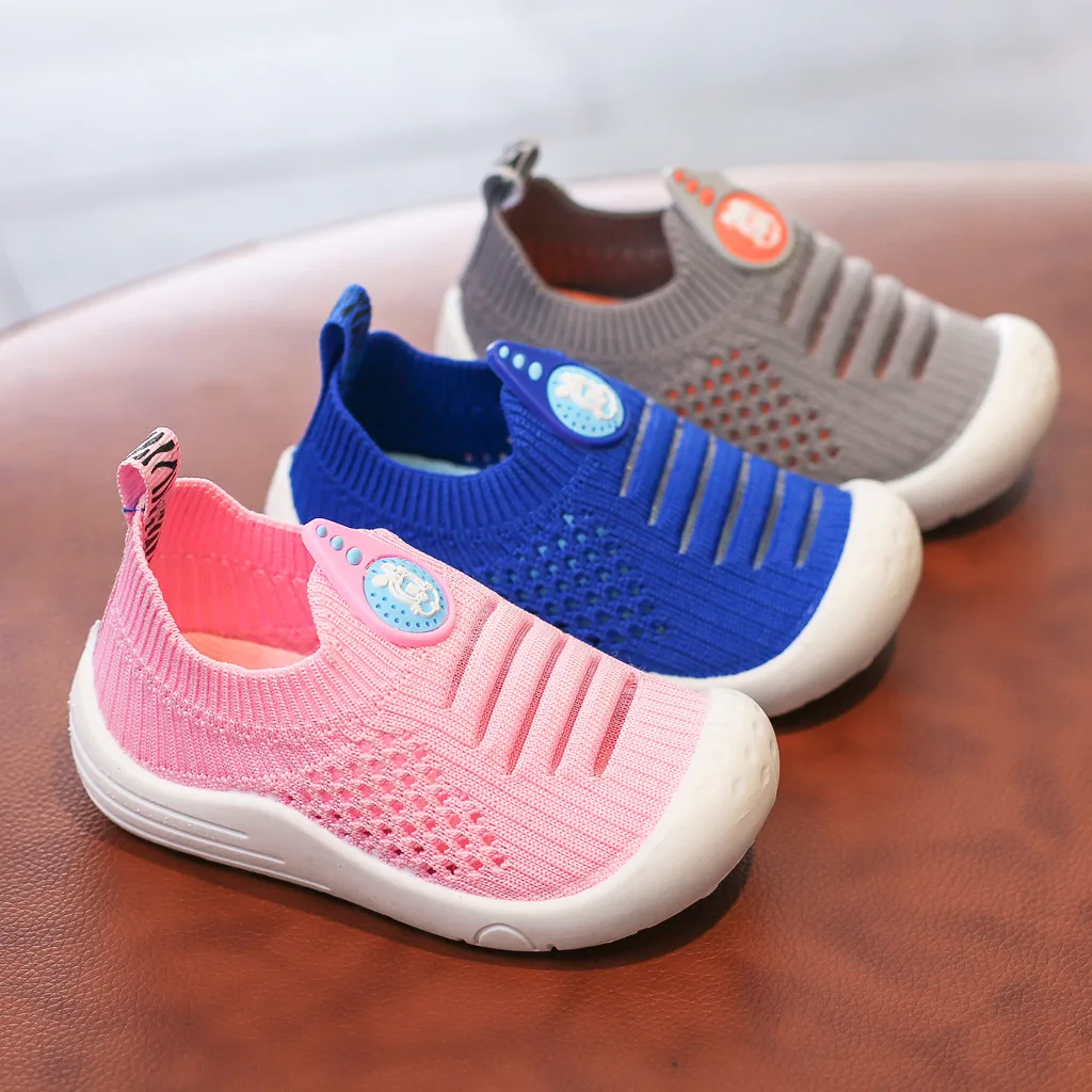 ONTO-MATO Children Infant Kids Baby Girls Boys Letter Mesh Sport Run Sneakers Casual Shoes Fashion Children Sports Shoes Casual